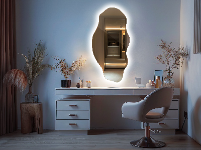 Miroir asymétrique à Led sans cadre