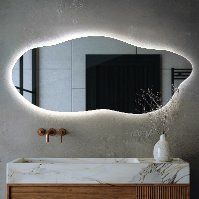 Miroir lumineux irregulier innovante