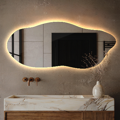 Miroir lumineux irregulier innovante