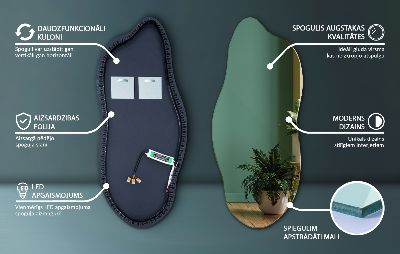Miroir lumineux irregulier innovante