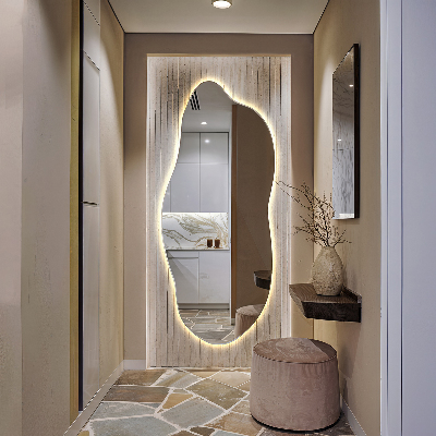 Miroir lumineux irregulier innovante