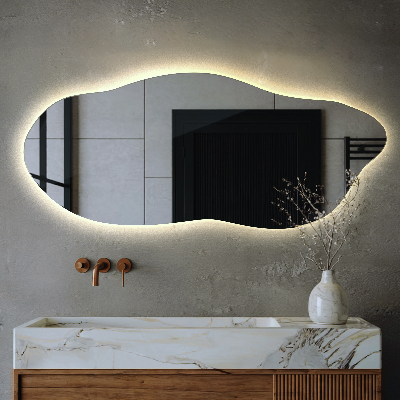 Miroir lumineux irregulier innovante