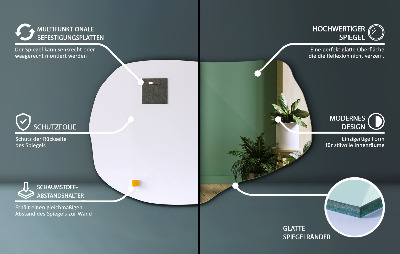 Miroir irregulier accessoire élégant