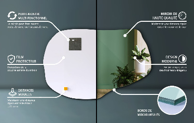 Miroir irregulier accessoire élégant