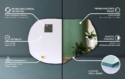 Miroir irregulier accessoire élégant
