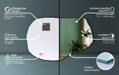 Miroir irregulier accessoire élégant