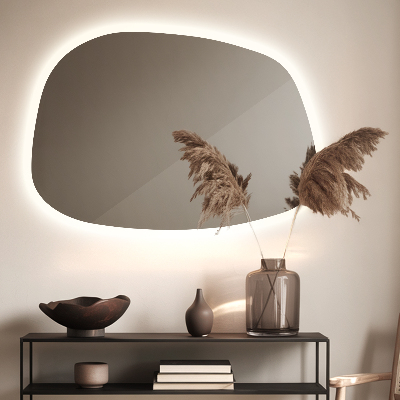 Miroir asymétrique led en forme de tache