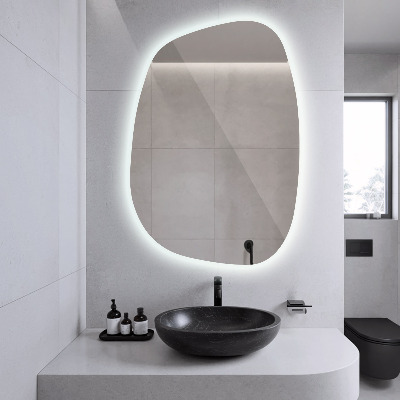 Miroir asymétrique led en forme de tache