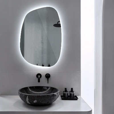 Miroir asymétrique led en forme de tache