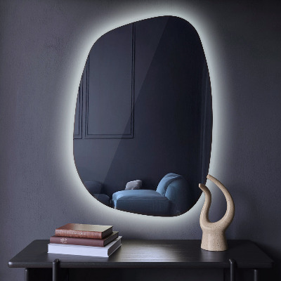 Miroir asymétrique led en forme de tache