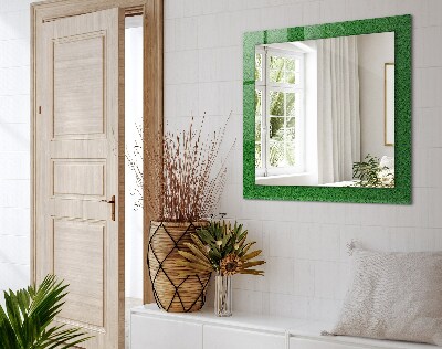 Miroir avec décoration Herbe verte