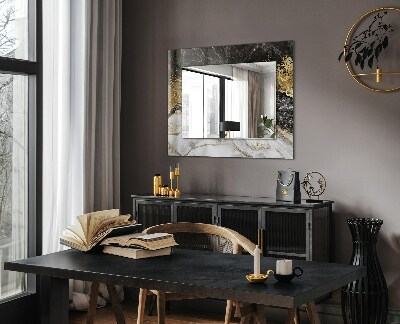 Miroir avec décoration Marbre abstrait avec veines