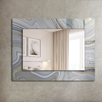 Miroir imprimé Motifs abstraits en marbre
