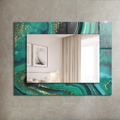 Miroir imprimé Texture abstraite verte
