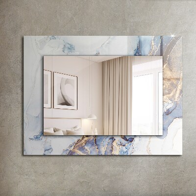 Miroir imprimé Art abstrait en marbre
