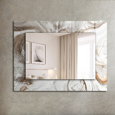 Miroir cadre imprimé Motifs abstraits de marbre