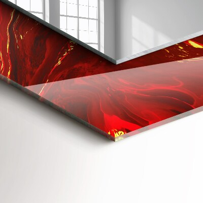 Miroir imprimé Peinture abstraite rouge
