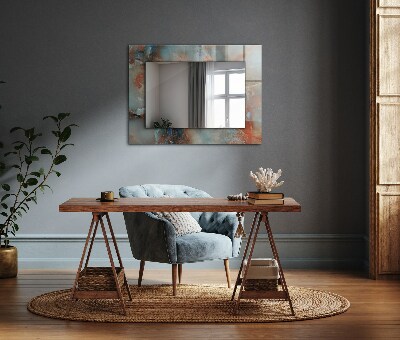 Miroir avec décoration Texture abstraite en couleur