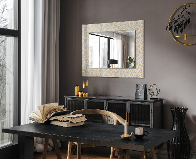 Miroir avec décoration Décorations jaunes