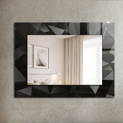 Miroir avec décoration Formes géométriques noires