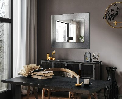 Miroir avec décoration Surface métallique ronde