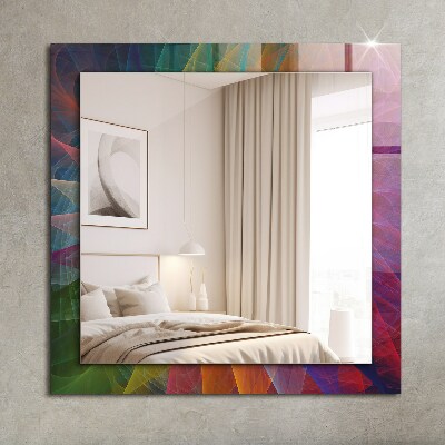 Miroir imprimé Spirale abstraite colorée