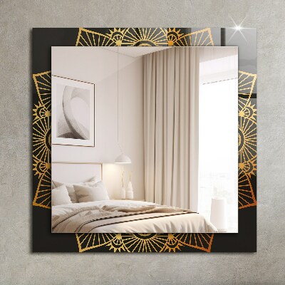 Miroir avec décoration Motif mandala