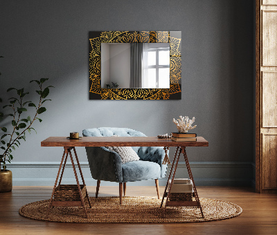 Miroir avec décoration Motif mandala