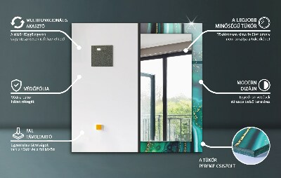 Miroir imprimé Motif floral en arrière-plan