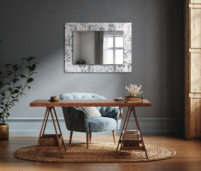 Miroir imprimé Motif de tuiles décoratives