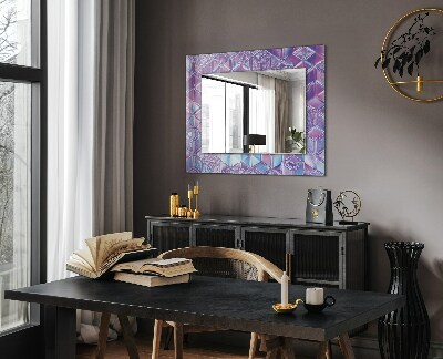 Miroir avec décoration Cubes colorés transparents