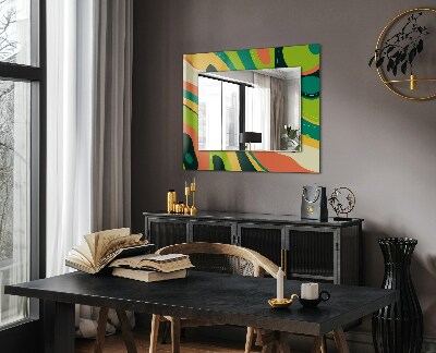 Miroir avec décoration Motif géométrique