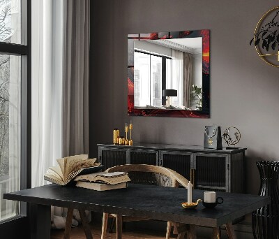 Miroir avec décoration Astrata couleur lave
