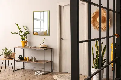 Miroir mural à cadre doré élégant