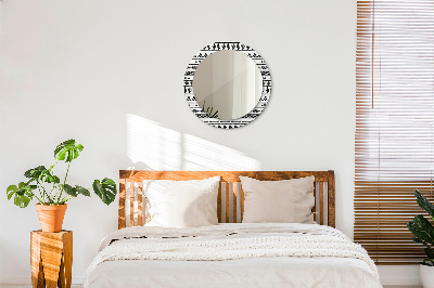 Miroir rond avec décoration Boho minimaliste