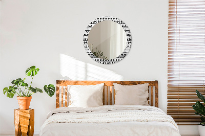 Miroir rond avec décoration Boho minimaliste