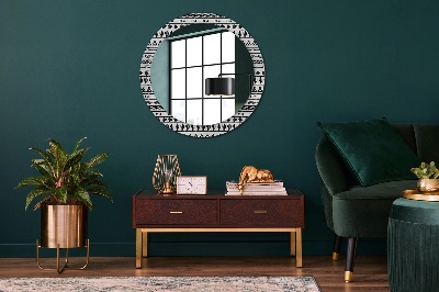 Miroir rond avec décoration Boho minimaliste