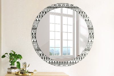 Miroir rond avec décoration Boho minimaliste