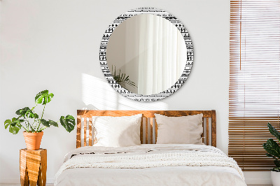 Miroir rond avec décoration Boho minimaliste