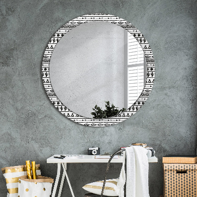 Miroir rond avec décoration Boho minimaliste