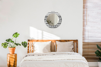 Miroir rond avec décoration Boho minimaliste