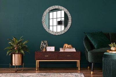 Miroir rond avec décoration Motif bohème