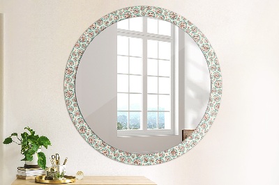 Miroir rond avec décoration Motif bohème