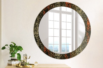 Miroir rond cadre imprimé Motif abstrait grunge