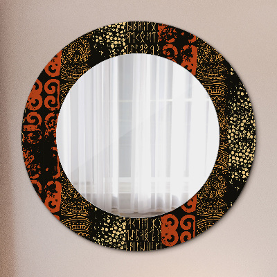 Miroir rond cadre imprimé Motif abstrait grunge