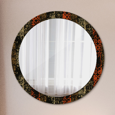 Miroir rond cadre imprimé Motif abstrait grunge