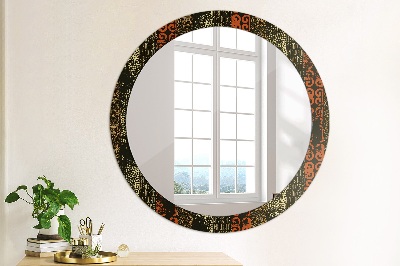 Miroir rond cadre imprimé Motif abstrait grunge