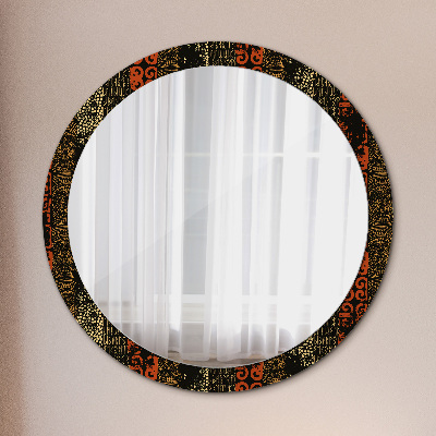 Miroir rond cadre imprimé Motif abstrait grunge