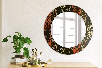 Miroir rond cadre imprimé Motif abstrait grunge