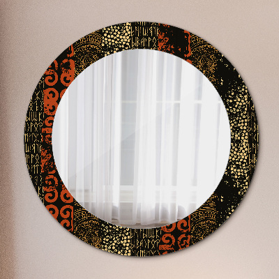 Miroir rond cadre imprimé Motif abstrait grunge